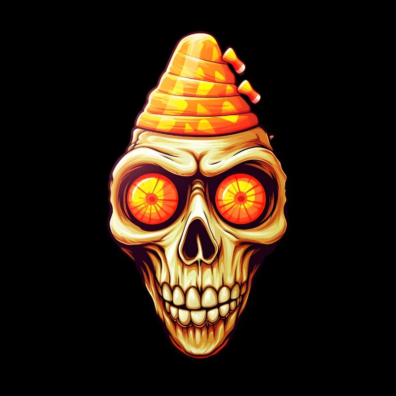 Candy Corn Skull