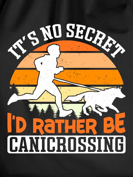 Dog running Canicross Design
