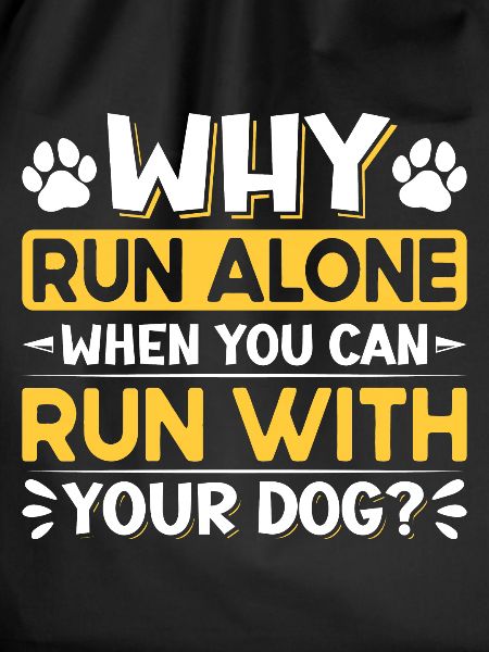 Dog running Canicross Design