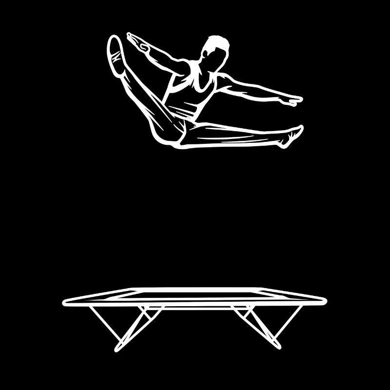 Trampolinspringer Junge