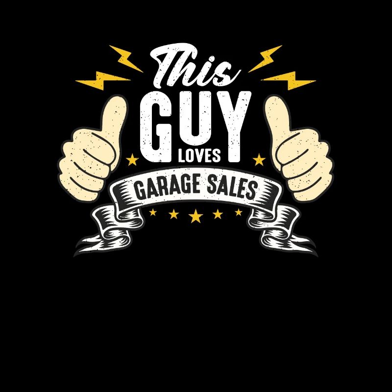 Ventes de garage Ce gars aime les ventes de garage Shopping