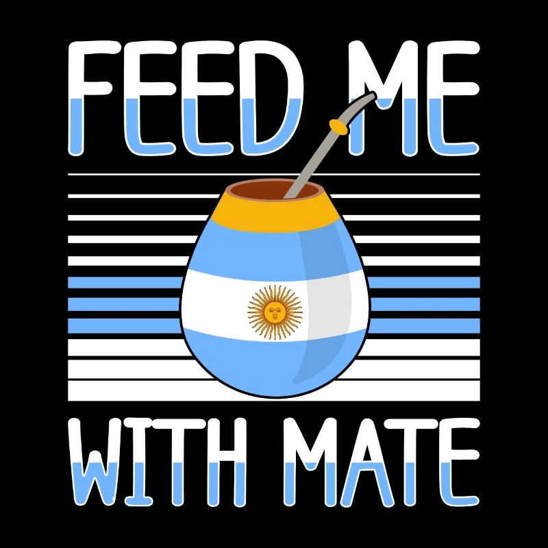 Argentinien-Flagge Argentinischer Yerba Mate Tee