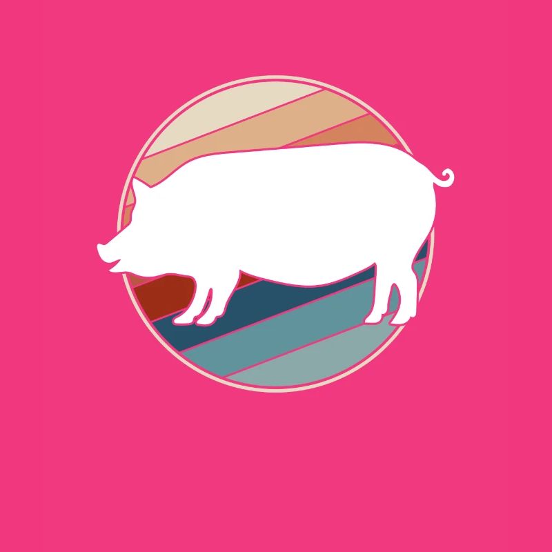 Schwein Retro