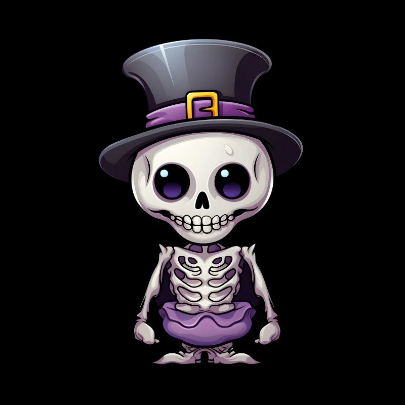 Kawaii Skeleton Halloween