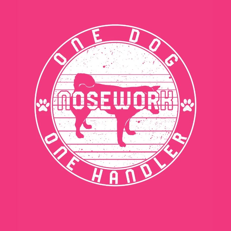 Nosework Shirt, Ein Hund Ein Handler Nosework T-Shirt,