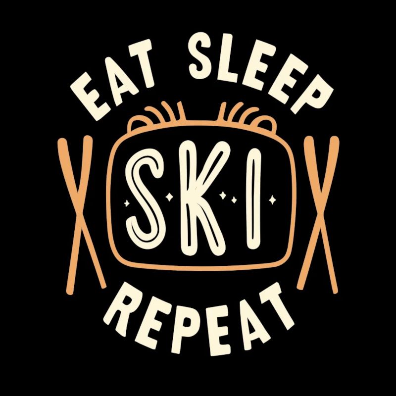 Eat Sleep Ski Repeat