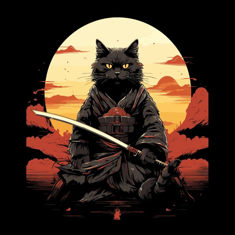 Épée de samouraï Ninja Cat | Meow Warrior