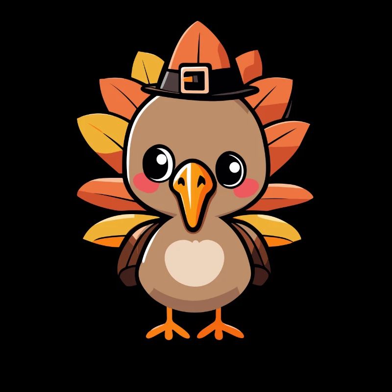 Gratefully Thanksgiving Baby Turkey