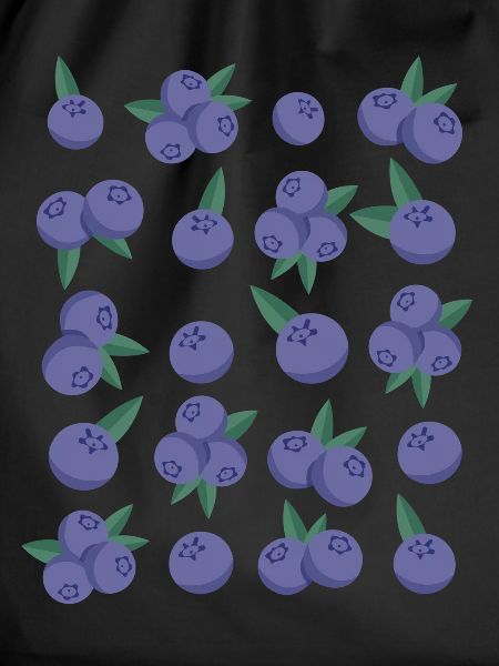 Blueberries Berries Fruit Pattern