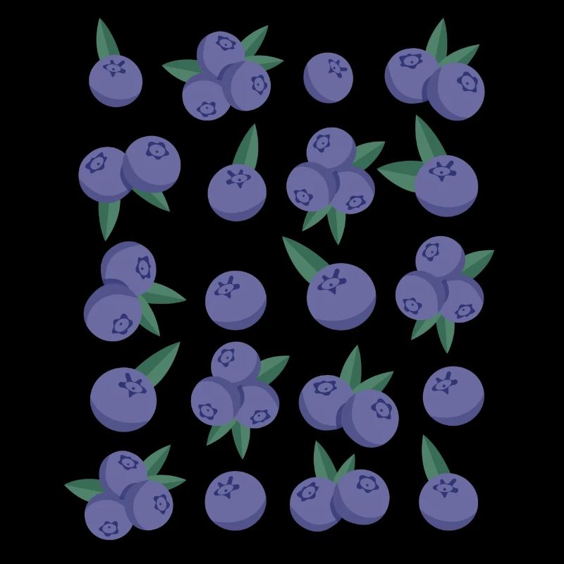 Myrtilles Baies Fruit Motif