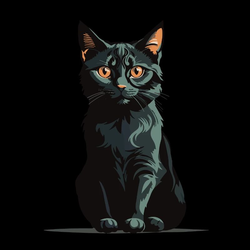 Magical Halloween Cat Magic Cat Design