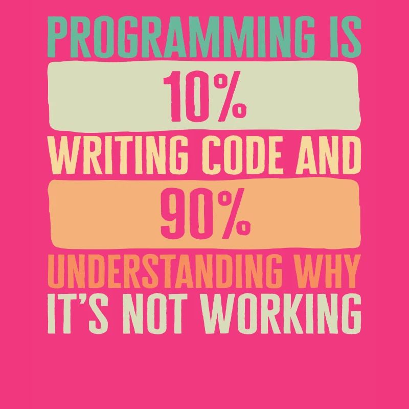 Programmierer-Shirt, Programmieren ist 10 Code schreiben