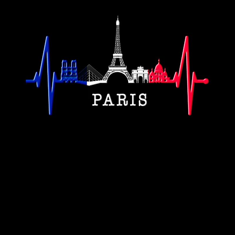 Paris Skyline Herzschlag Eiffelturm Frankreich