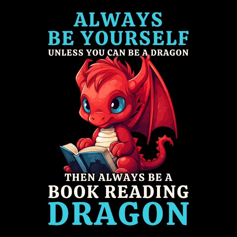 "Always Be Yourself" - Bücher lesen Roter Drachen