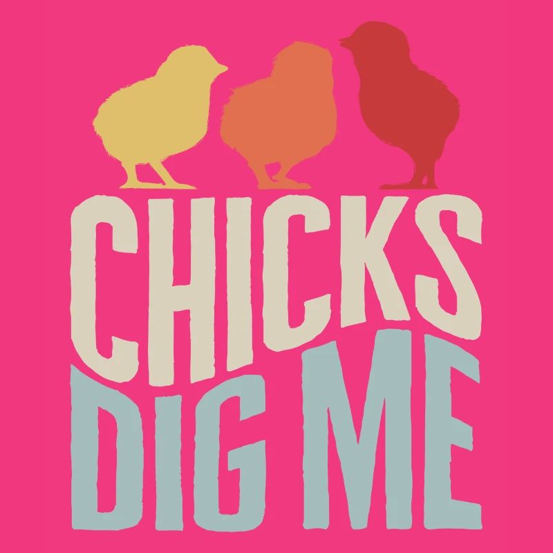 Easter Chick Shirt, Chicks Dig Me Tee, Easter