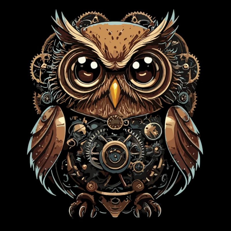 Intriguing Steampunk Owl: Unique Design