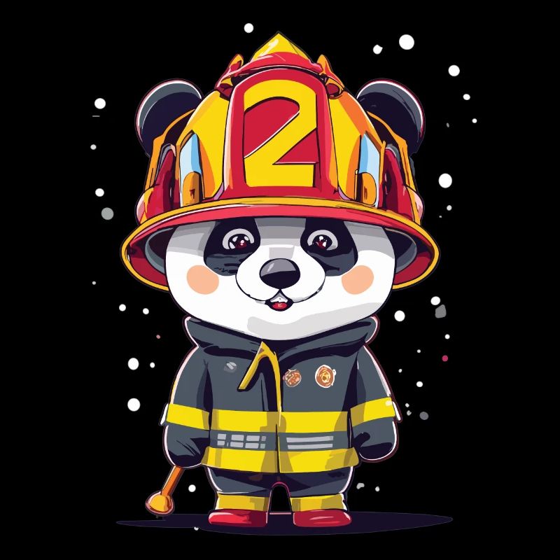 Panda as a firefighter