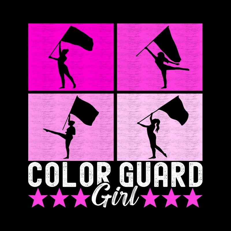 Drapeau agitant la fanfare garde de couleur