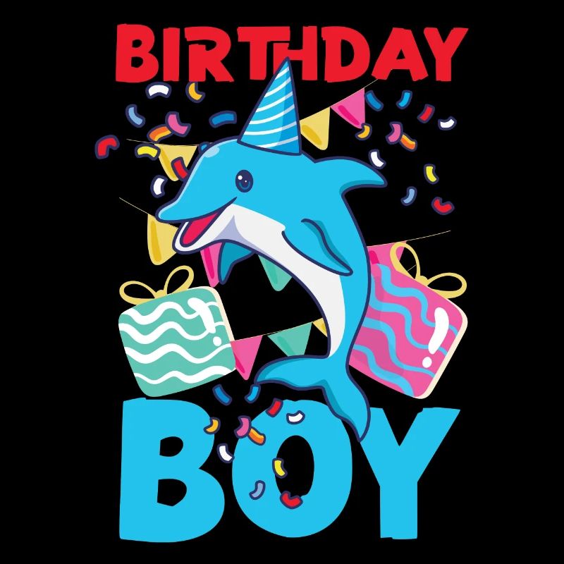Dolphin Birthday Birthday Boy