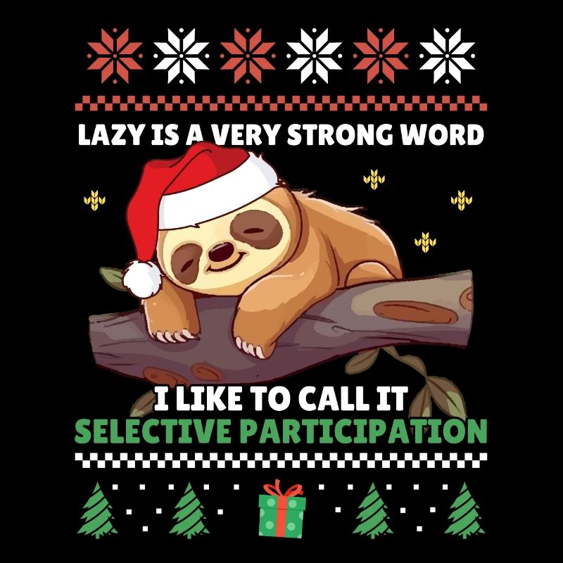 Selective Participated - Sloth Ugly Christmas