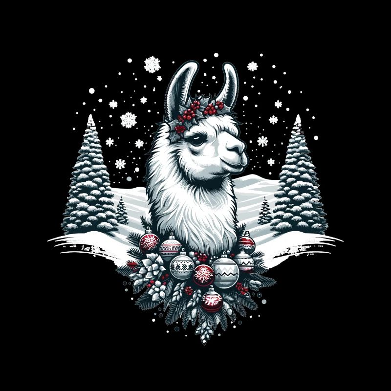 Winter Wonder Llama: Snowflake Magic