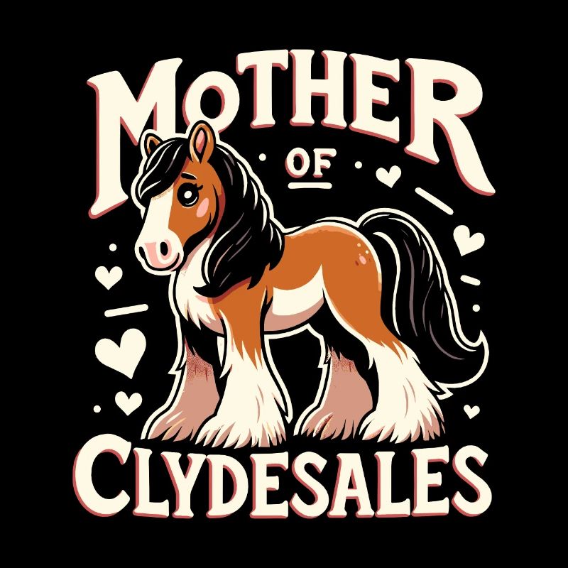 Amateurs de chevaux de trait race de cheval géant Clydesdale