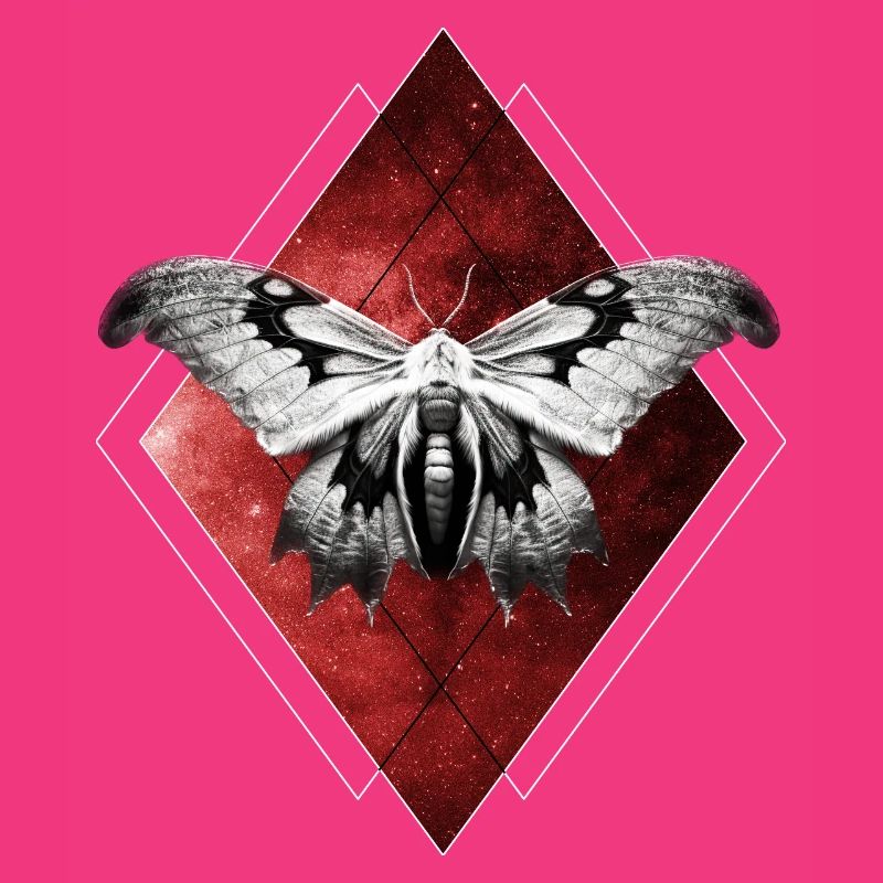 Celestial Moth Space Butterfly Galaxy Y2K Gothic E