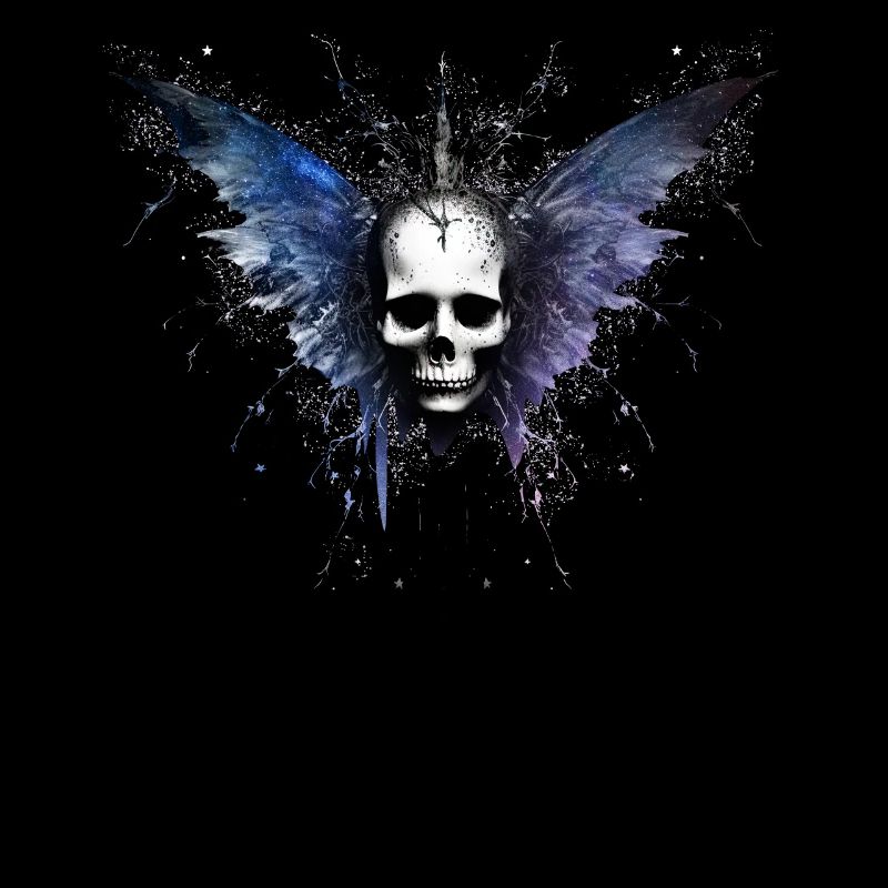 Gothic Skull Fairy Butterfly Celestial Space Galax