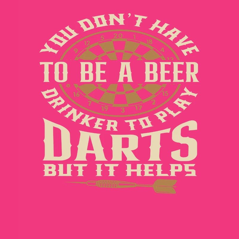Funny Beer Drinker Dart Player