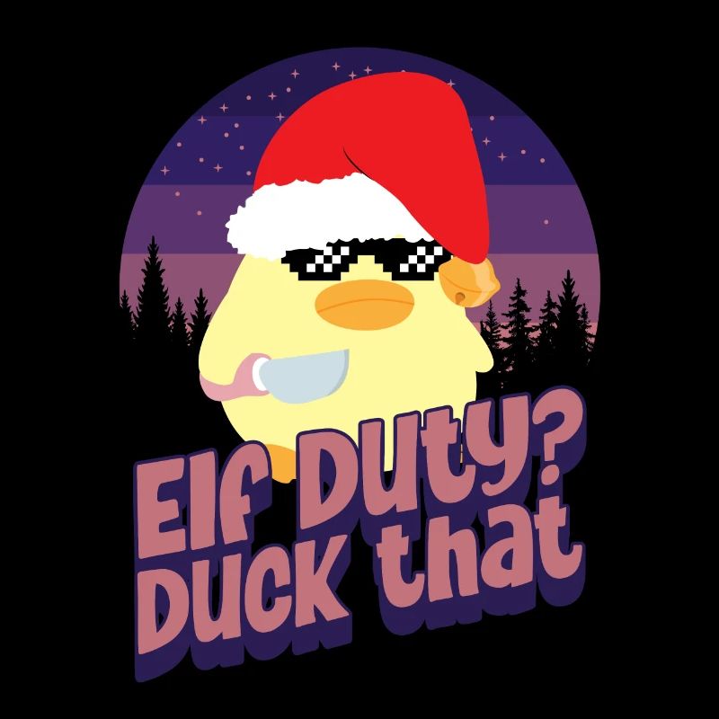 Duck Elf Duty - Ente mit Messer Duck with Knife