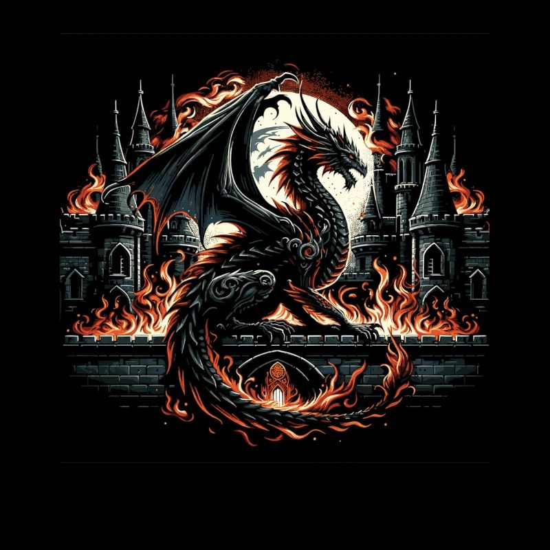 Dragon - Gothic Fire Wings