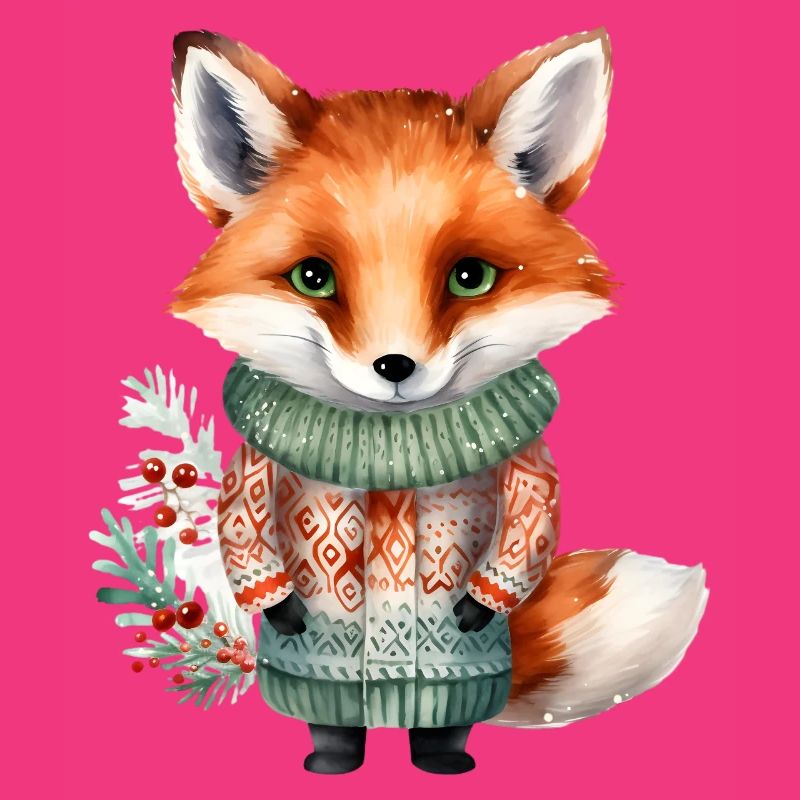 Winterfuchs im Pullover