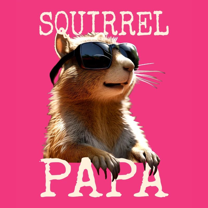 Squirrel Dad Squirrel Daddy Father's Day Dad Paps