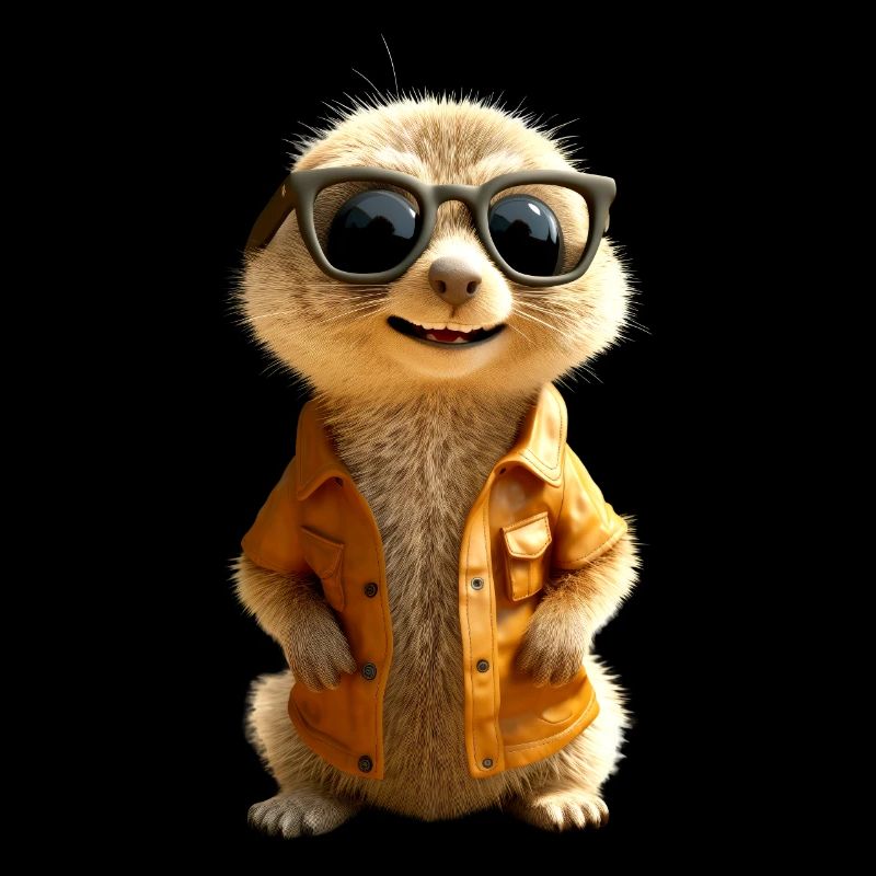 Lunettes de soleil suricate mignon amant de surikate