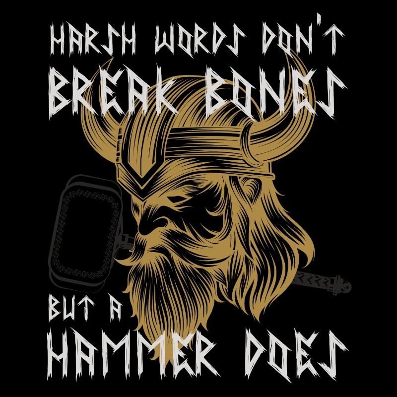 Wikinger Krieger lustiger Spruch