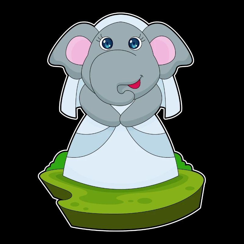 Elefant Braut Schleier Hochzeit