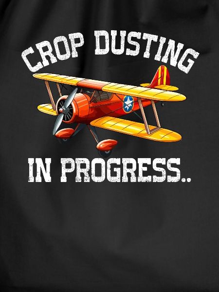 crop duster in progress
