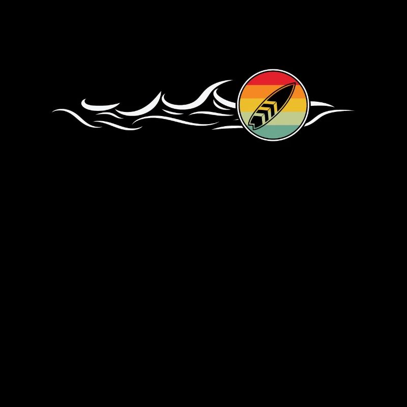 Surf Tropical Surfing Summer Surfboard Retro