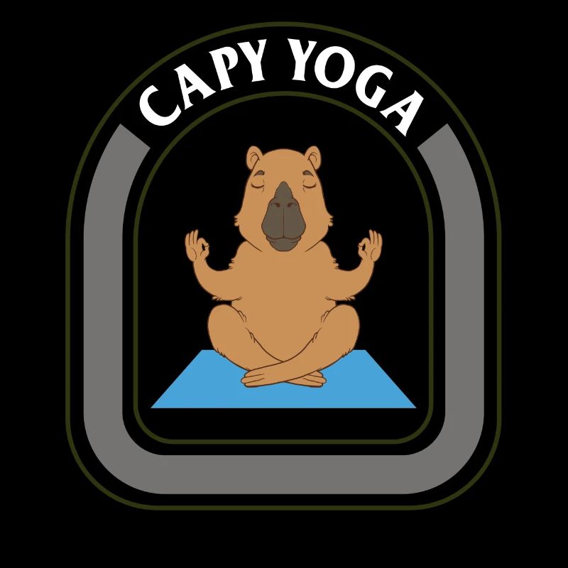 Capybara chemise, Capy Yoga Pose Tee, Capybara