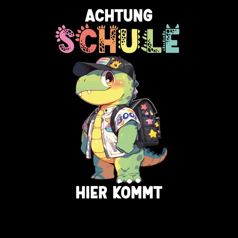 Einschulung Personalisierbar Name Dino Schule