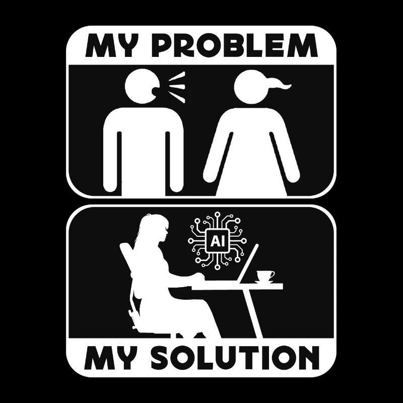 Artificial Intelligence My Problem Pictogram Mom