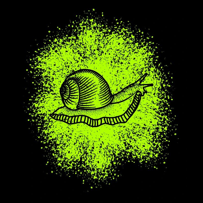 Cute snail with snail shell