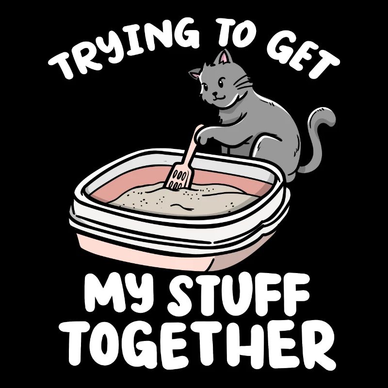 Trying To Get My Stuff Together Funny Kitten