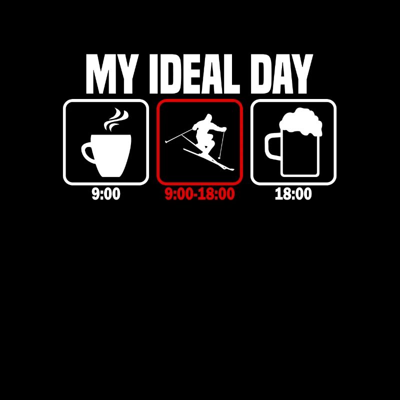 My perfect day skier
