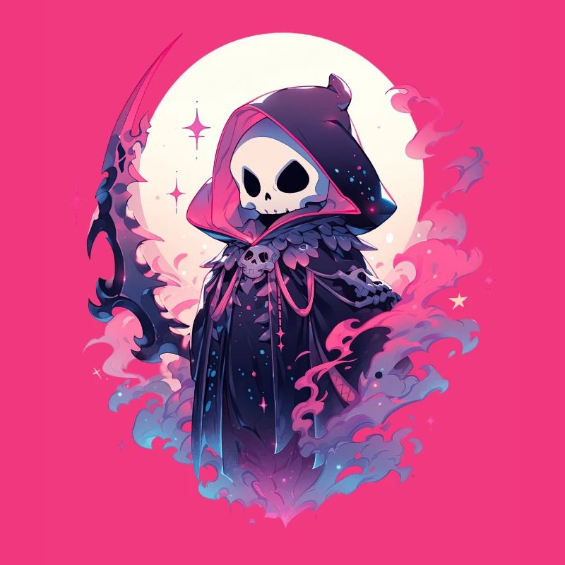 Spooky Skeleton Grim Reaper Pastel Goth Witchcraft