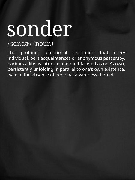 Sonder - Dictionary Definition
