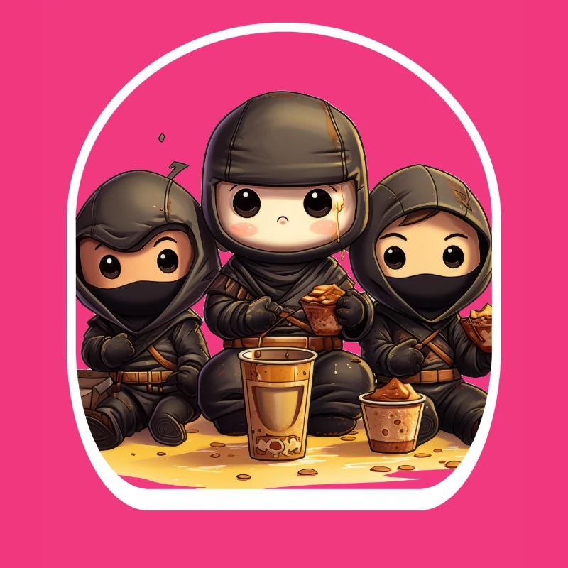 Manette de jeu Chibi Ninja Anime Boba Tea