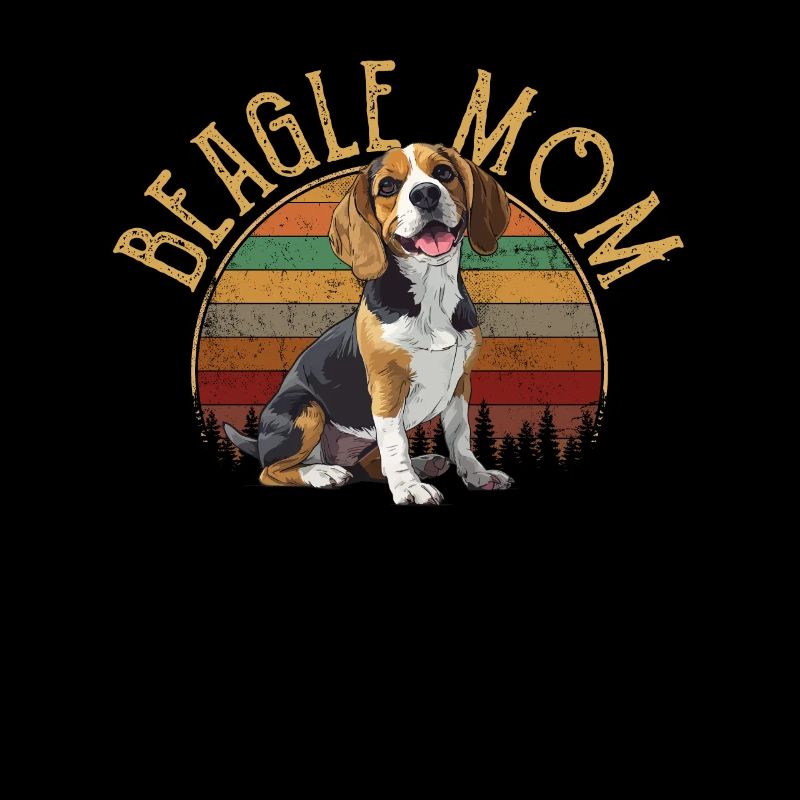 beagle mom beagle