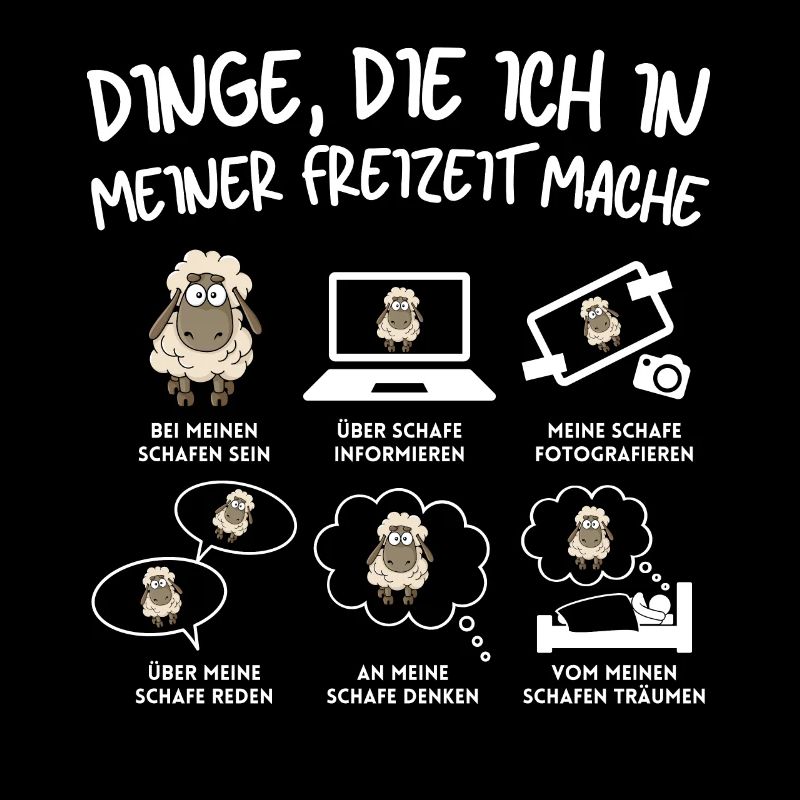 Lustiger Schaf Schafe Schäferei Schafhirte