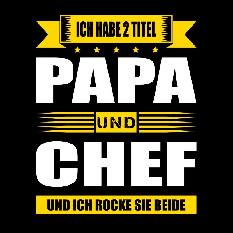Zwei Titel Papa Und Chef Geschäftsführer